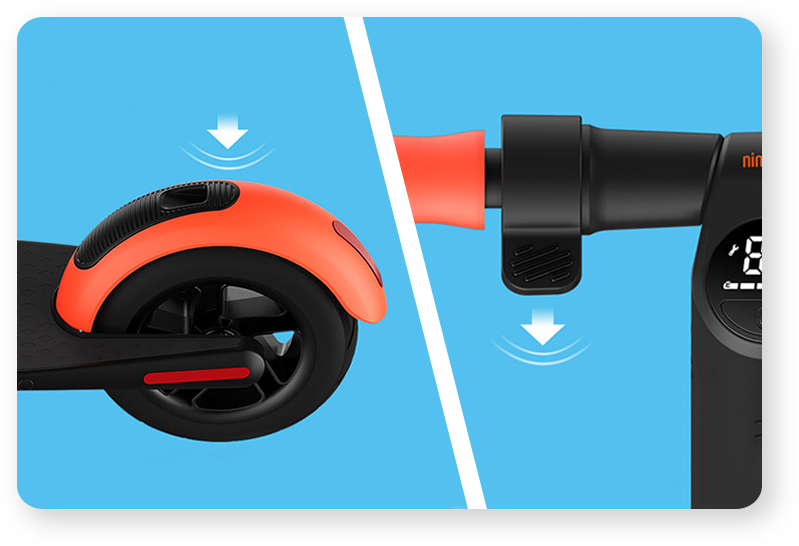 тормозная система электросамоката Ninebot KickScooter ES1L
