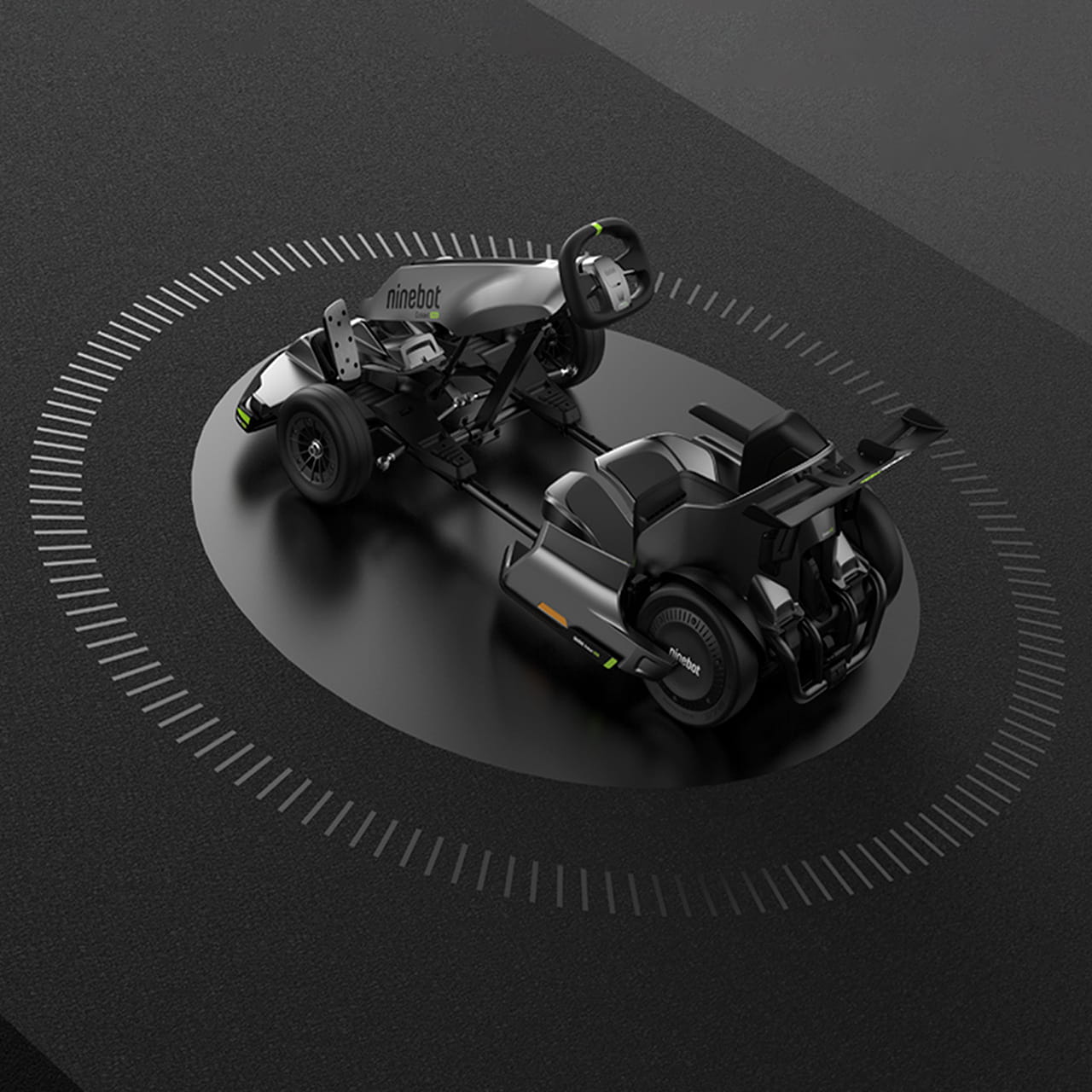 Ninebot Go-Kart Pro оборудован автоматической системой защиты от скатывания при парковке на склоне