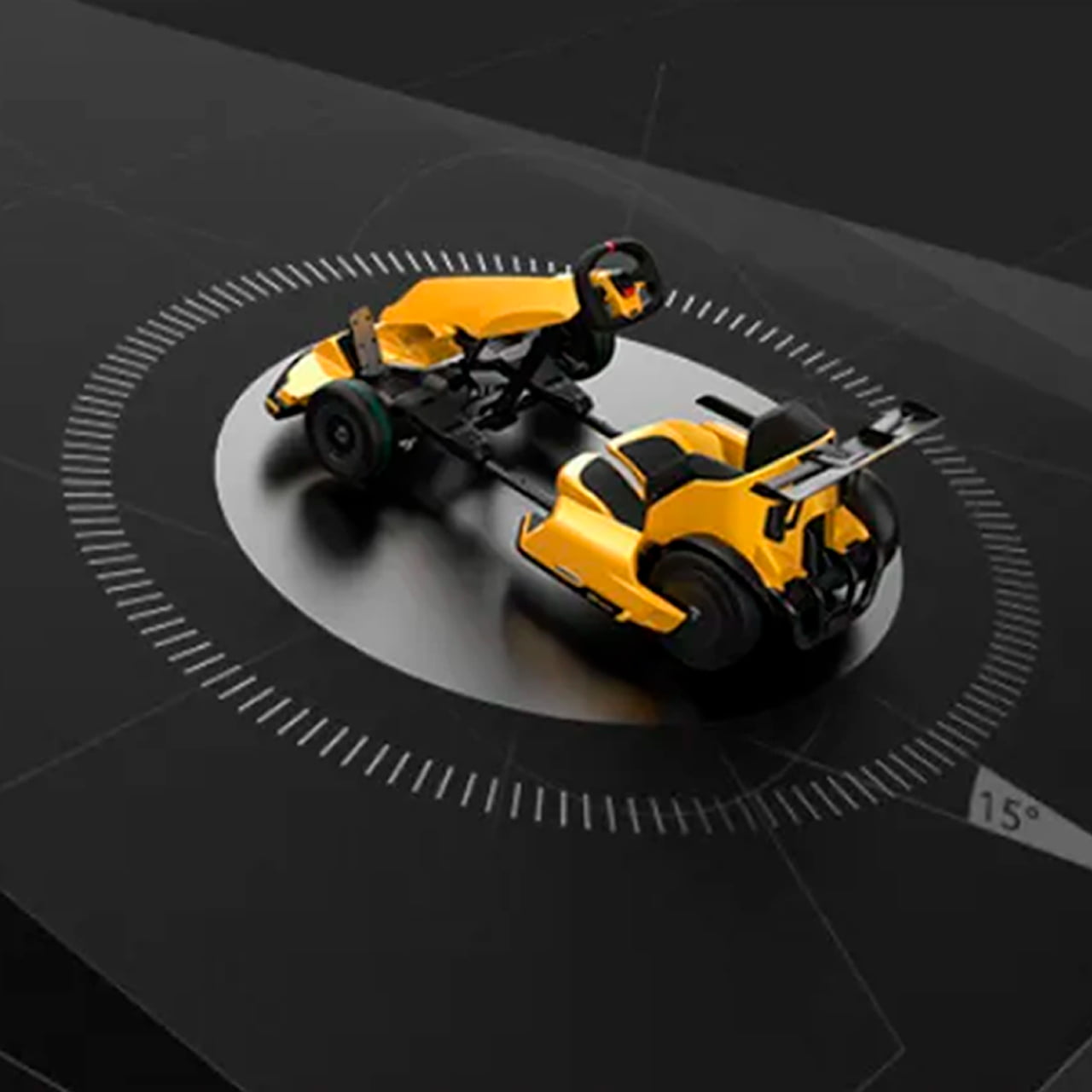 Ninebot Go-Kart Pro 2 Lamborghini Edition оборудован автоматической системой защиты от скатывания при парковке на склоне