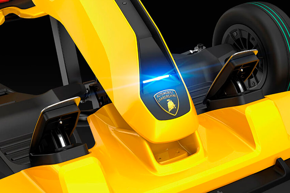 Светодиодная фара Ninebot GoKart Pro Lamborghini Edition c голубым светом