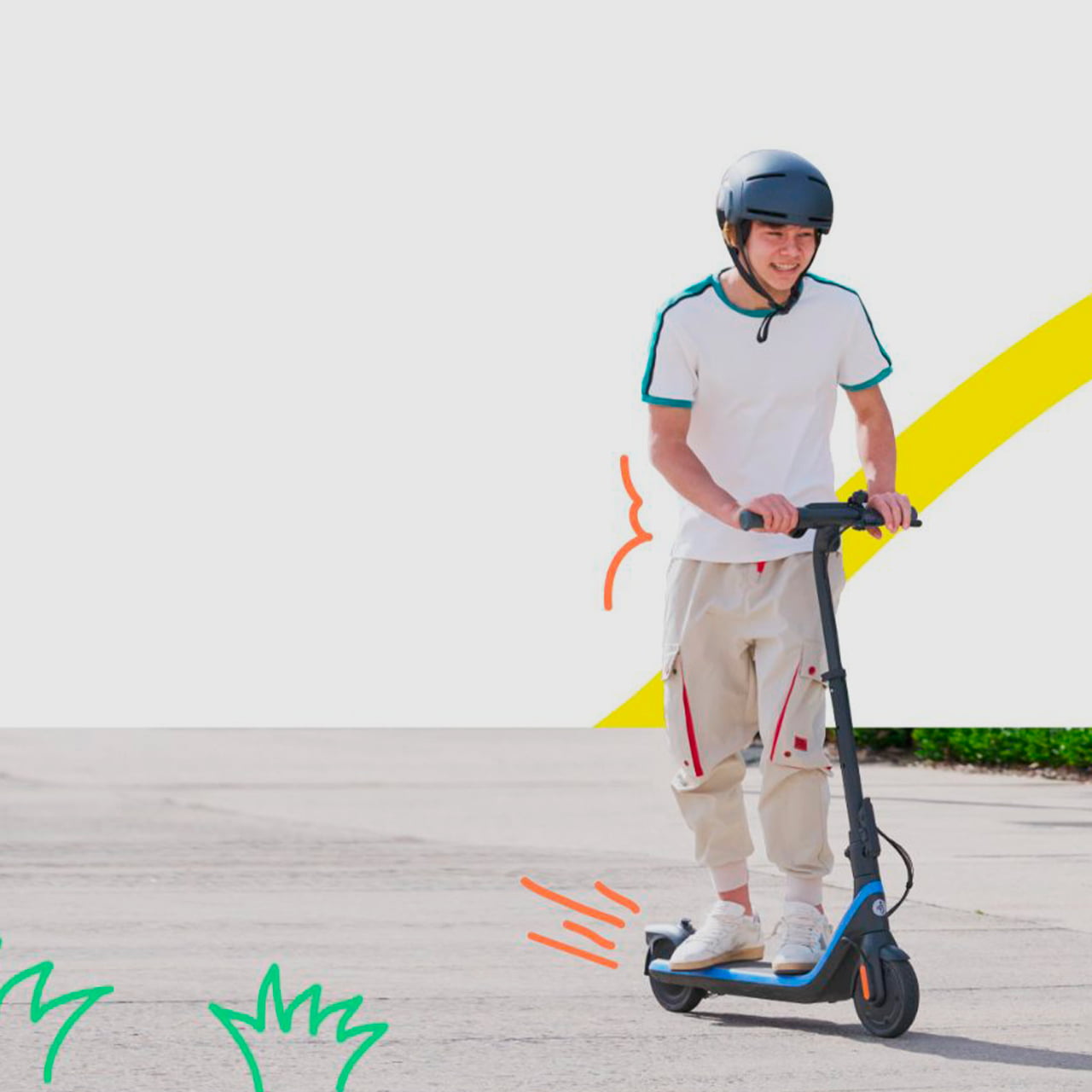 Ninebot KickScooter C2 Pro оснащён бесщёточным мотором мощностью 150 Вт и аккумулятором ёмкостью 5000 мАч, рассчитанным на поездки до 17 километров