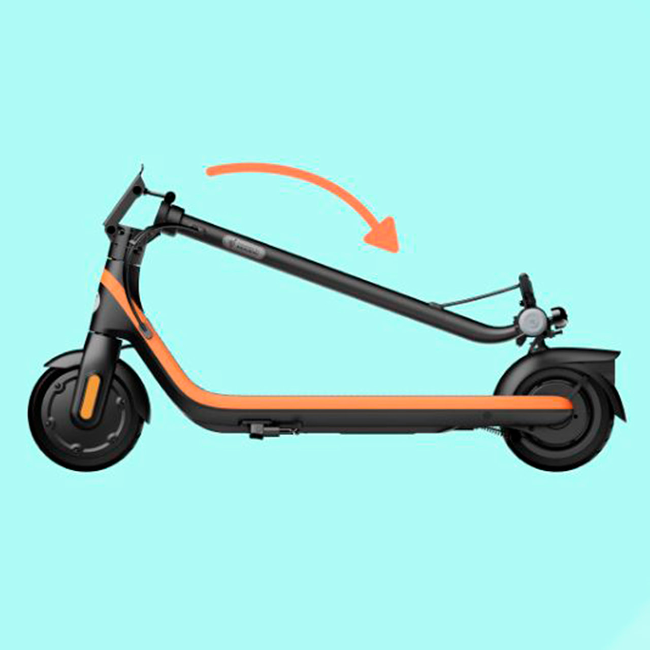 Ninebot KickScooter C2 оснащён складным механизмом