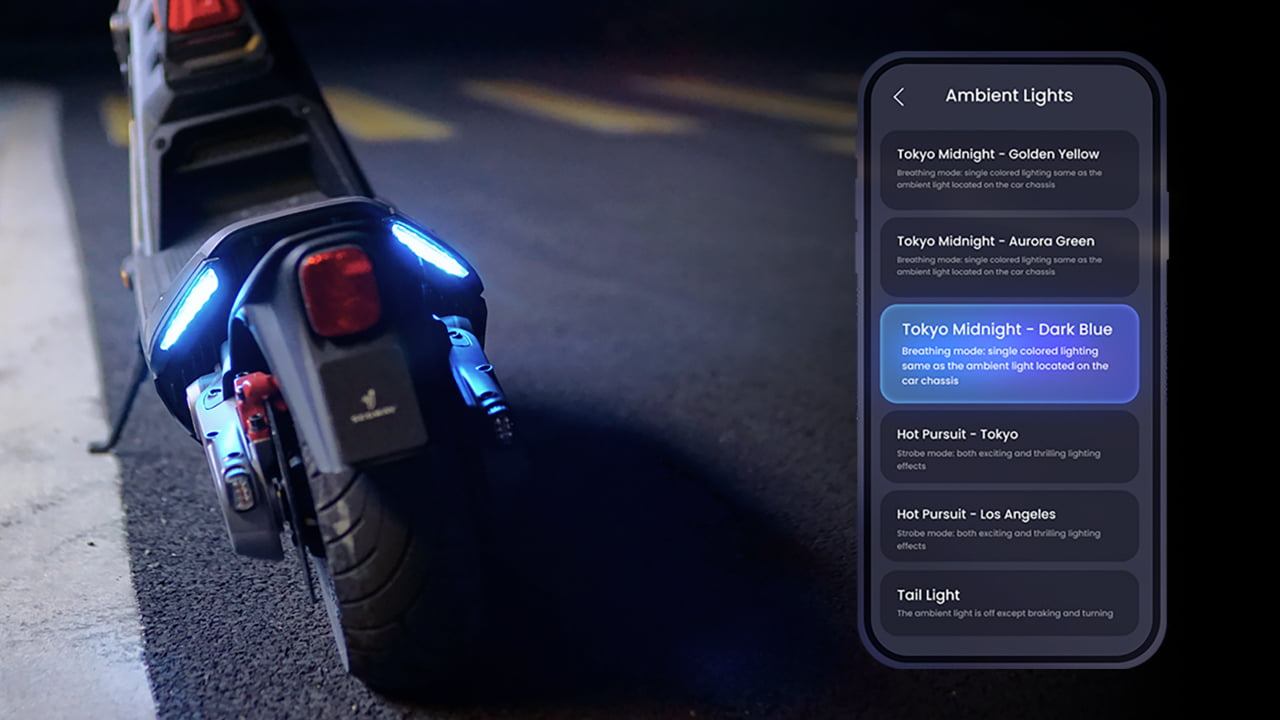 Подсветка Ambient Light на электросамокате Ninebot KickScooter GT2