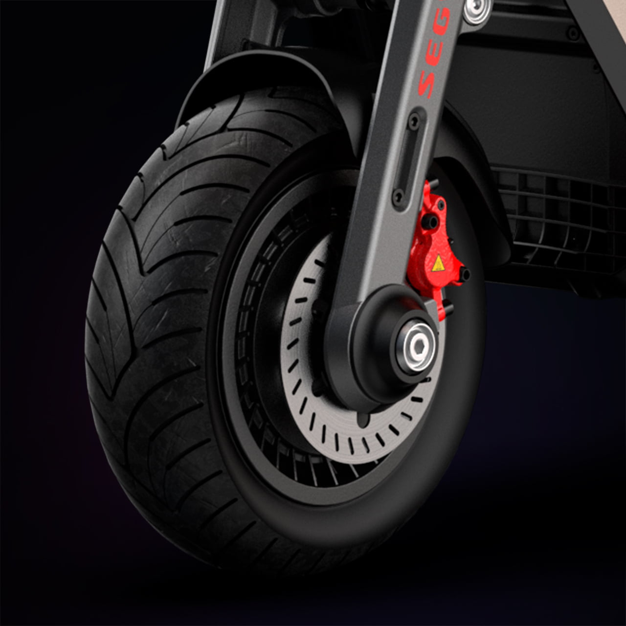 Ninebot SuperScooter GT2 оснащён дисковой гидравлической системой торможения