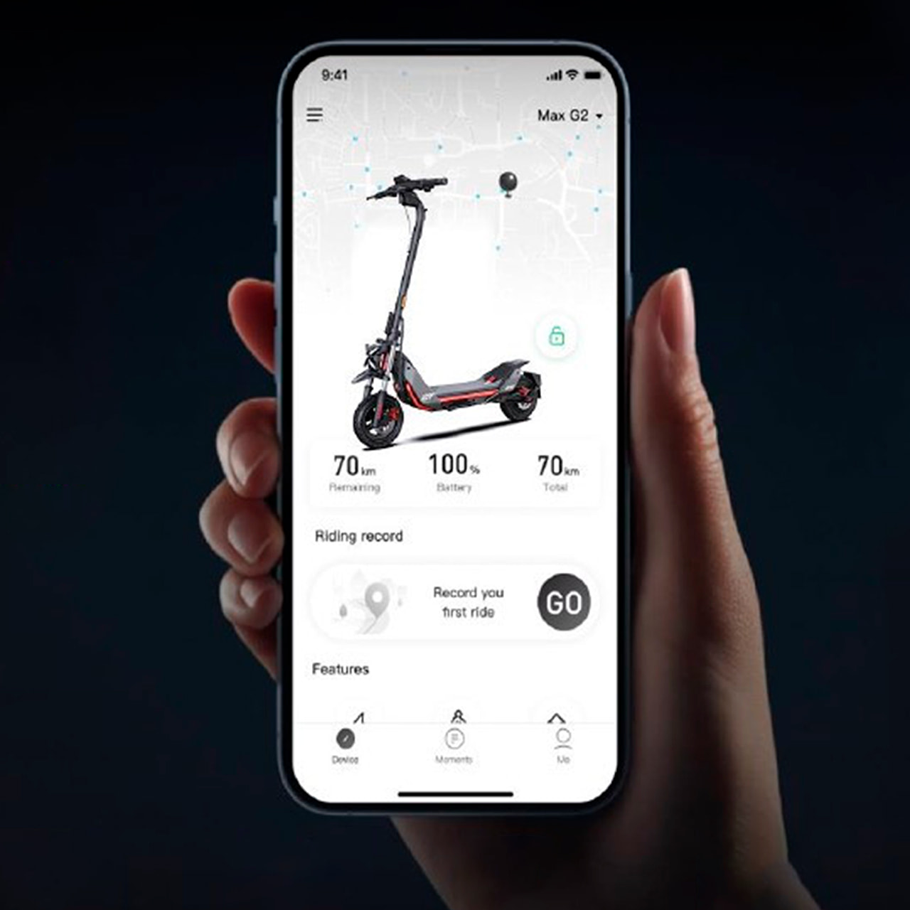 Как и все электросамокаты нашего бренда, KickScooter ZT3 Pro настраивается через мобильное приложение, которое доступно для iOS и Android