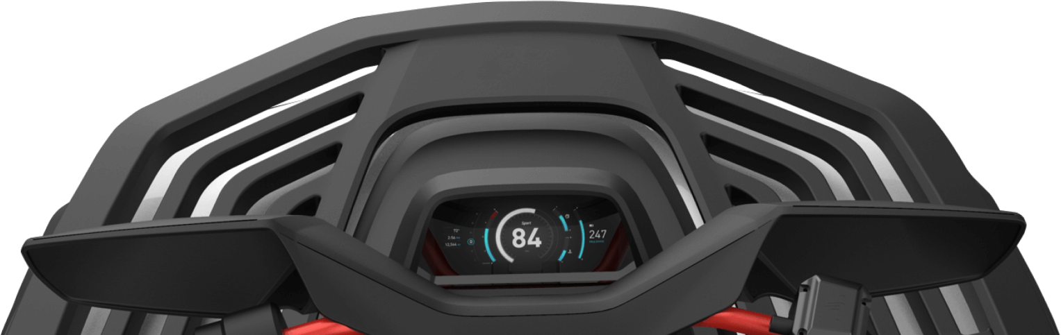 Электроквадроцикл Segway Snarler – вид на приборную панель сверху